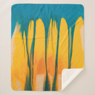 GELBE UND BLAUE BEKLEIDUNG SHERPADECKE