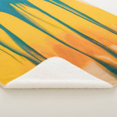 GELBE UND BLAUE BEKLEIDUNG SHERPADECKE (3/4)