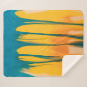 GELBE UND BLAUE BEKLEIDUNG SHERPADECKE (Vorderseite (Horizontal))