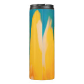 GELBE UND BLAUE BEKLEIDUNG THERMOSBECHER (Rückseite)