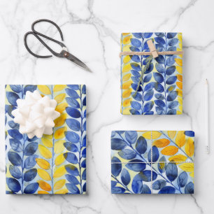 Gelbe und blaue Blätter