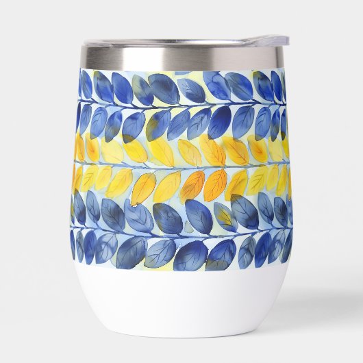 Gelbe und blaue Blätter (Links)