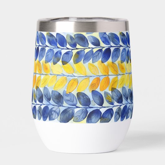 Gelbe und blaue Blätter (Rückseite)