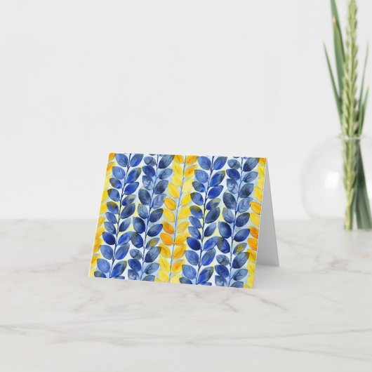 Gelbe und blaue Blätter (Vorderseite)