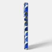 Gelbe und blaue Blätter Case-Mate iPhone Hülle (Rückseite / Links)