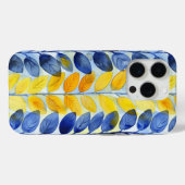 Gelbe und blaue Blätter Case-Mate iPhone Hülle (Rückseite (Horizontal))