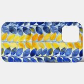 Gelbe und blaue Blätter Case-Mate iPhone Hülle (Rückseite (Horizontal))