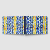 Gelbe und blaue Blätter Gästebuch (Voll)