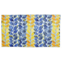 Gelbe und blaue Blätter