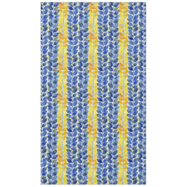 Gelbe und blaue Blätter Tischdecke