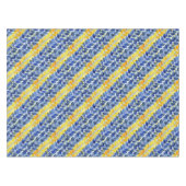 Gelbe und blaue Blätter Tischdecke (Vorderseite (Horizontal))