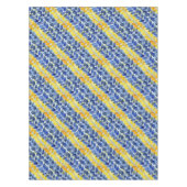 Gelbe und blaue Blätter Tischdecke (Vorderseite)