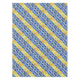 Gelbe und blaue Blätter Tischdecke