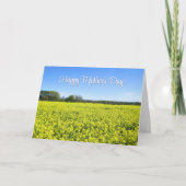 Gelbe und blaue Bliss - Muttertagskarte Karte (Vorderseite)