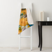 Gelbe und blaue Blume Sherpadecke (Beispiel)