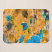 Gelbe und blaue Blume Sherpadecke (Vorderseite (Horizontal))