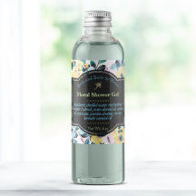 Gelbe und blaue Blumen - Badewanne und Körperpfleg