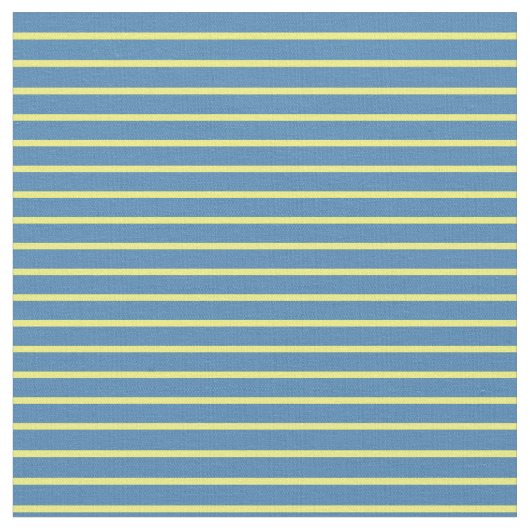 Gelbe und blaue farbige Linien Stoff (Nahaufnahme)