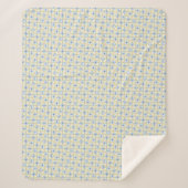 Gelbe und blaue Fliese Sherpadecke (Vorderseite)