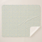 Gelbe und blaue Fliese Sherpadecke (Vorderseite (Horizontal))