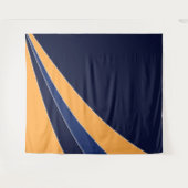 Gelbe und blaue Form Wandteppich (Vorderseite (Horizontal))