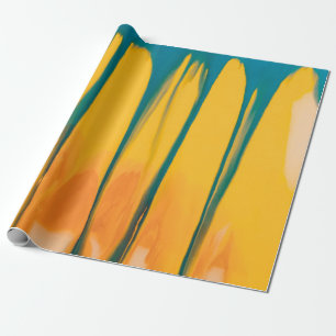 GELBE UND BLAUE KLEIDUNG GESCHENKPAPIER