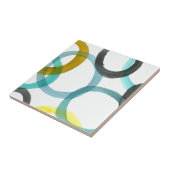 Gelbe und blaue Kreise miteinander schließen Fliese (Seite)