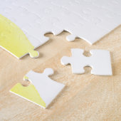 Gelbe und blaue Kreise miteinander schließen Puzzle (Seite)