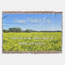Gelbe und blaue Landblicke - Tag der Mutter nach M Decke