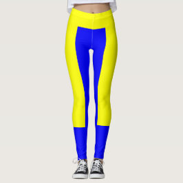 Gelbe und blaue Leggings