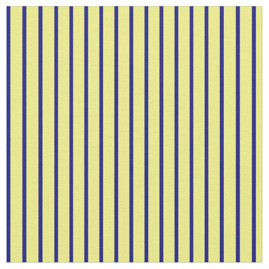 Gelbe und blaue Linien Stoff (Nahaufnahme)