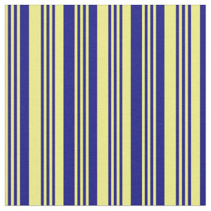 Gelbe und blaue Linien Stoff