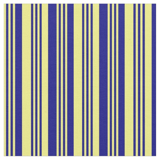 Gelbe und blaue Linien Stoff (Nahaufnahme)