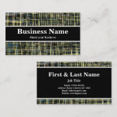 Gelbe und blaue, moderne Abstrakte Visitenkarte (Vorne/Hinten)