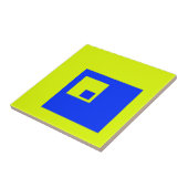 Gelbe und blaue Quadrate Fliese (Seite)