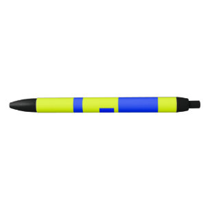 Gelbe und blaue Quadrate Kugelschreiber
