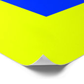 Gelbe und blaue Quadrate Poster (Ecke)