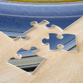 Gelbe und blaue Spirale Puzzle (Seite)
