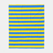 Gelbe und blaue Streifen Fleecedecke (Vorderseite)