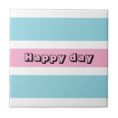 Gelbe und blaue Streifen Fliese (Vorderseite)