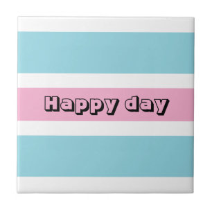 Gelbe und blaue Streifen Fliese