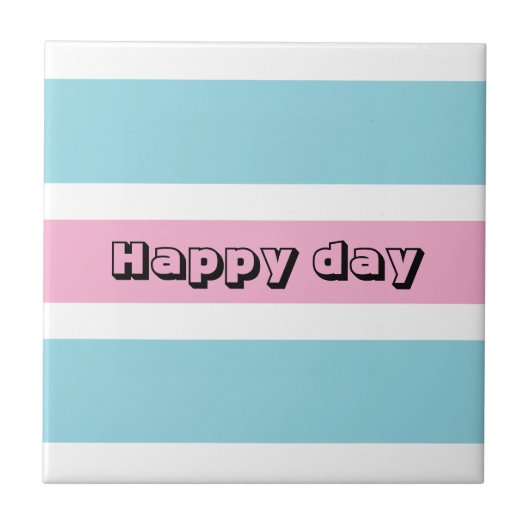 Gelbe und blaue Streifen Fliese (Vorderseite)