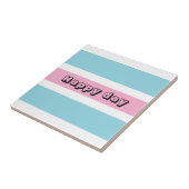 Gelbe und blaue Streifen Fliese (Seite)