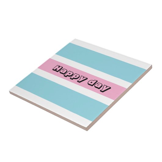 Gelbe und blaue Streifen Fliese (Seite)