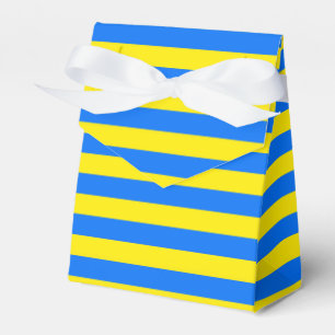 Gelbe und blaue Streifen Geschenkschachtel
