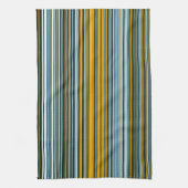 Gelbe und blaue Streifen Geschirrtuch (Vertikal)