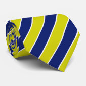 Gelbe und blaue Streifen Krawatte (Gerollt)