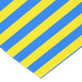 Gelbe und blaue Streifen Kurzer Tischläufer (Ecke)