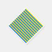 Gelbe und blaue Streifen Serviette (Ecke)