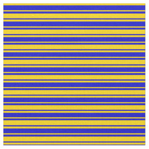 Gelbe und blaue Streifen Stoff